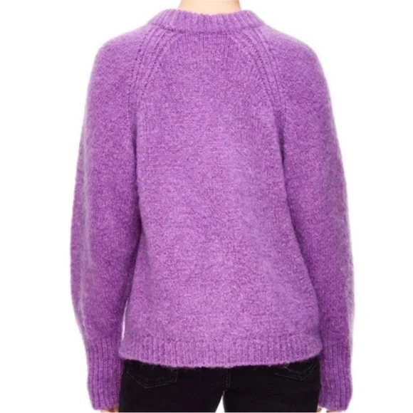 Sandro Paris - Mohair Oversize Sweater In Violet 
size 1 - Picture 2 of 9